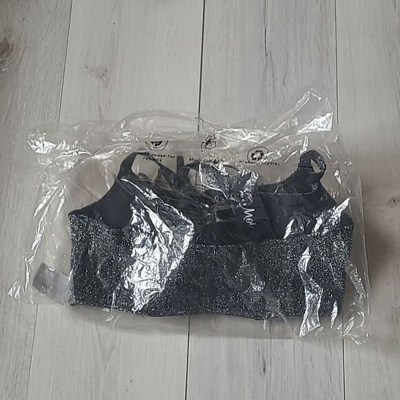 Pour Moi All That Glitters Front Fastening Longline Bra SilverGrey 36C nwt in pk - Picture 6 of 8